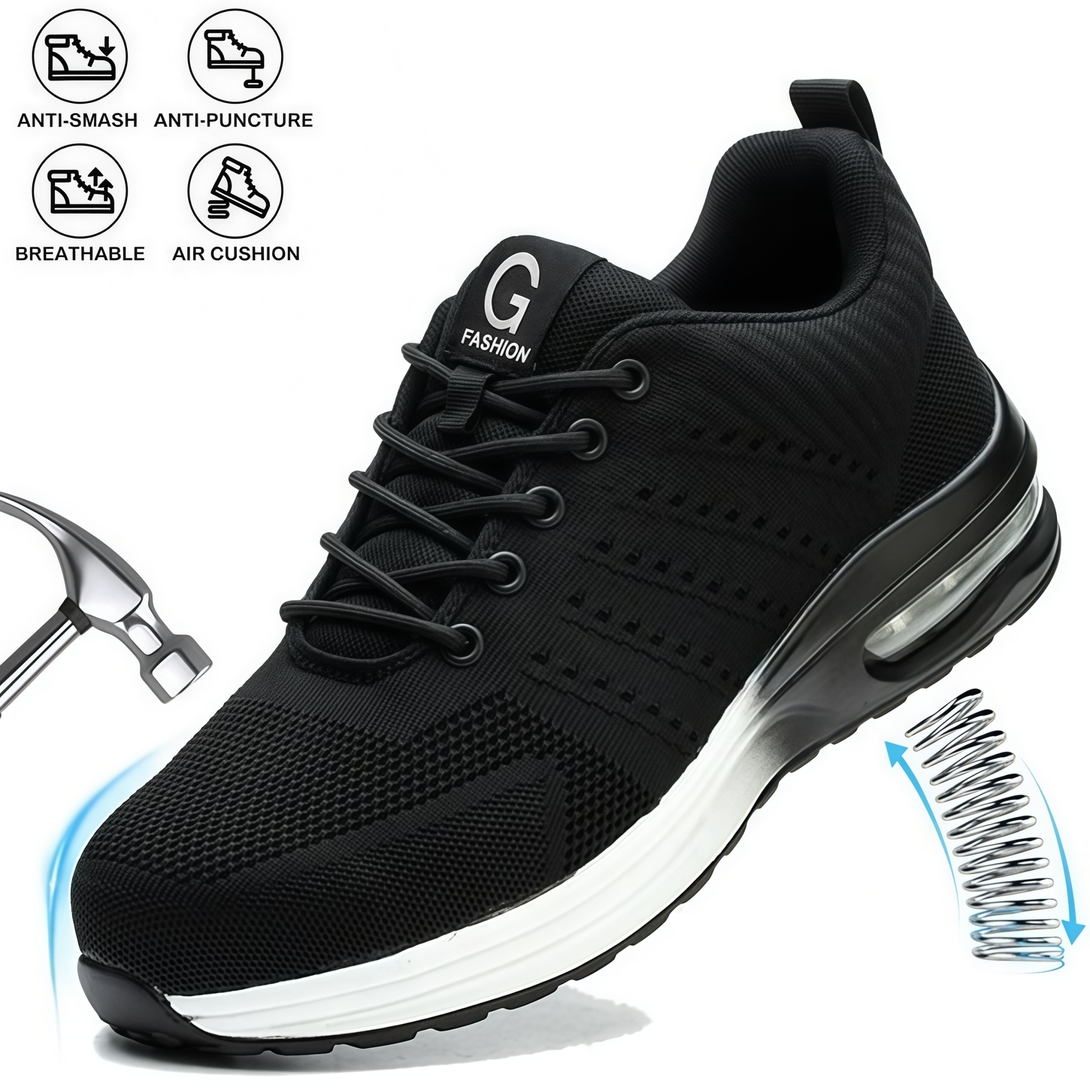 Women'S Shoes For Work - Indestructible Safety Shoes For Women Steel