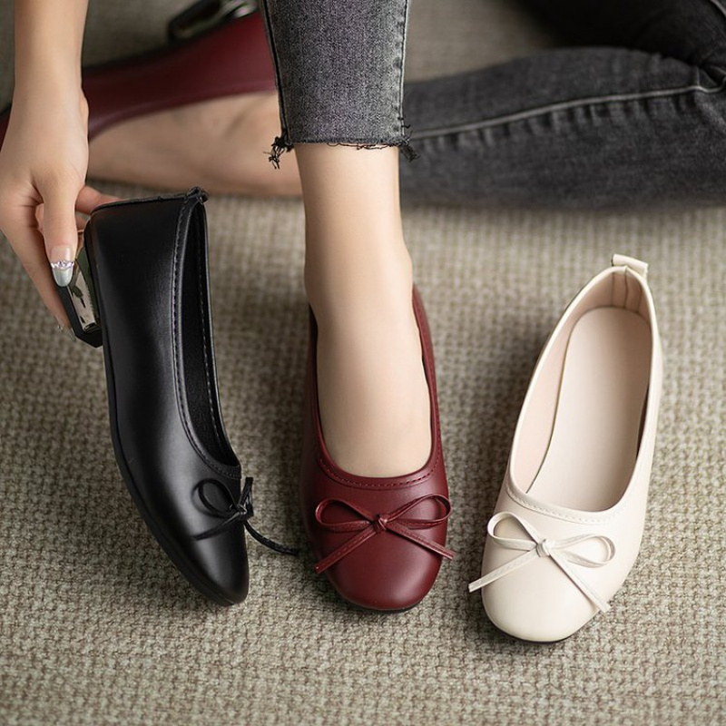 Women'S Shoes For Work - Elegant Bowknot Flat Shoes for Women,