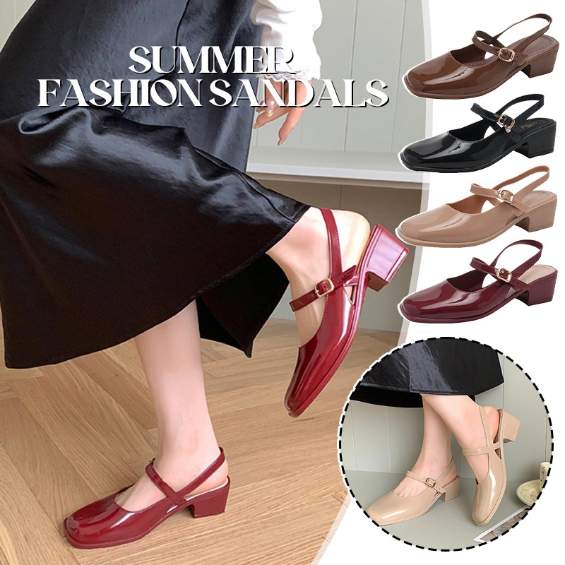 Women's Sandals Summer 2025 Sq - Square Toe Mule avaliação e preço