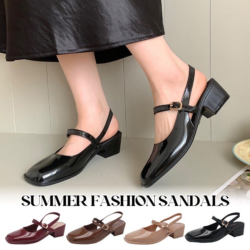 Women's Sandals Summer 2025 Sq - Square Toe Mule avaliação e preço