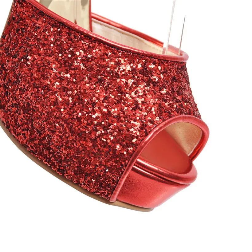 Silver Summer Women High Heel  - Women'S Shoes Peep Toe avaliação e preço