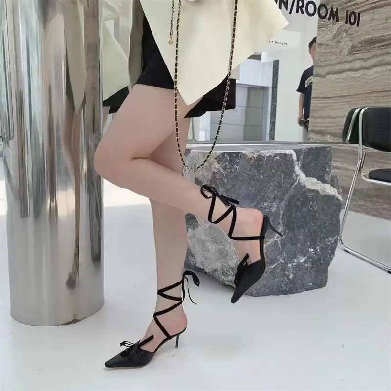 2026 New Kitten Heels Pointed  - Kids Shoes Women avaliação e preço