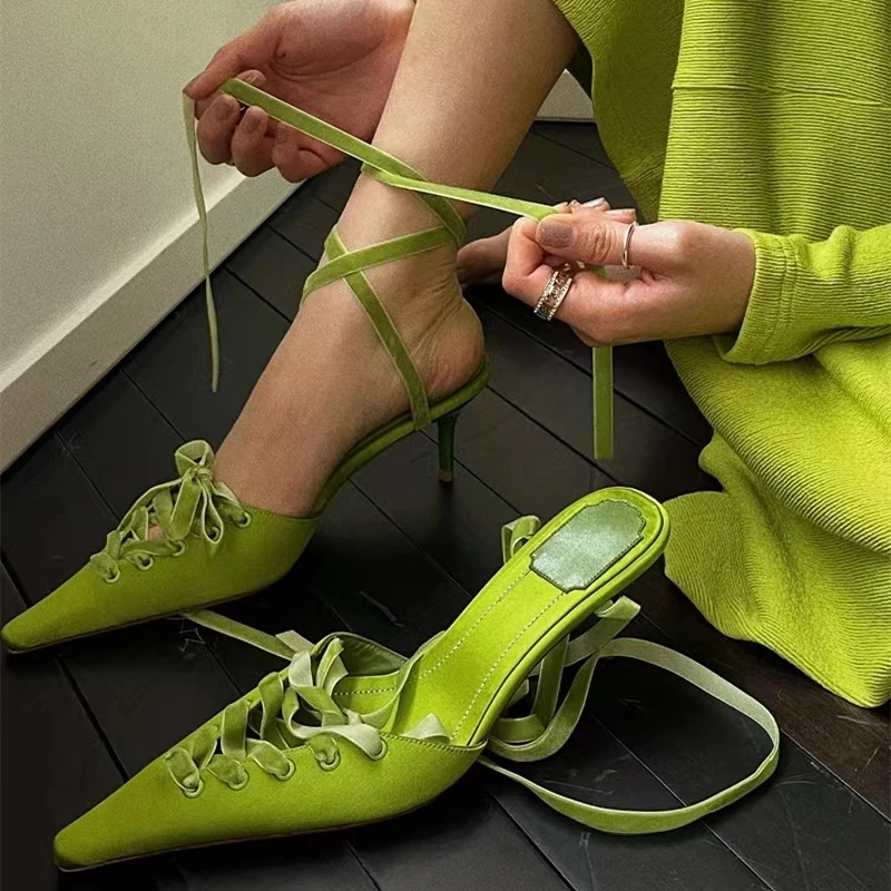 2026 New Kitten Heels Pointed  - Kids Shoes Women avaliação e preço