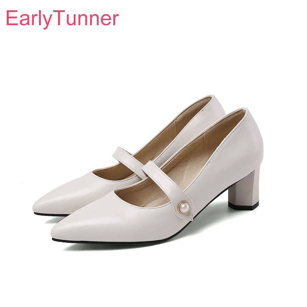 Autumn New Elegant Beige Apric - Women'S Shoes In Size 12 avaliação e preço