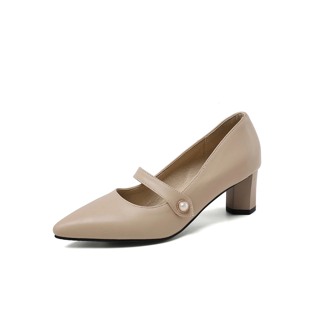 Autumn New Elegant Beige Apric - Women'S Shoes In Size 12 avaliação e preço