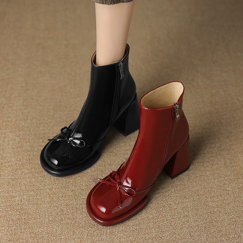 Women High Heels Goth Ankle Bo - Women'S Shoes Trending 2025 avaliação e preço