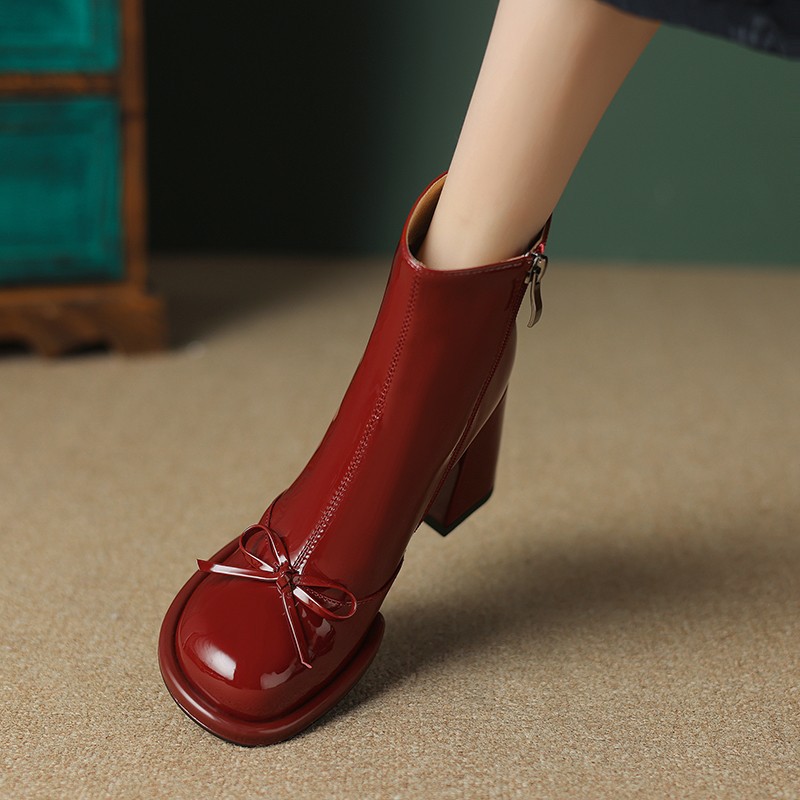 Women High Heels Goth Ankle Bo - Women'S Shoes Trending 2025 avaliação e preço