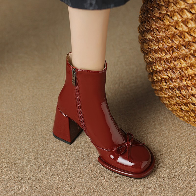 Women High Heels Goth Ankle Bo - Women'S Shoes Trending 2025 avaliação e preço