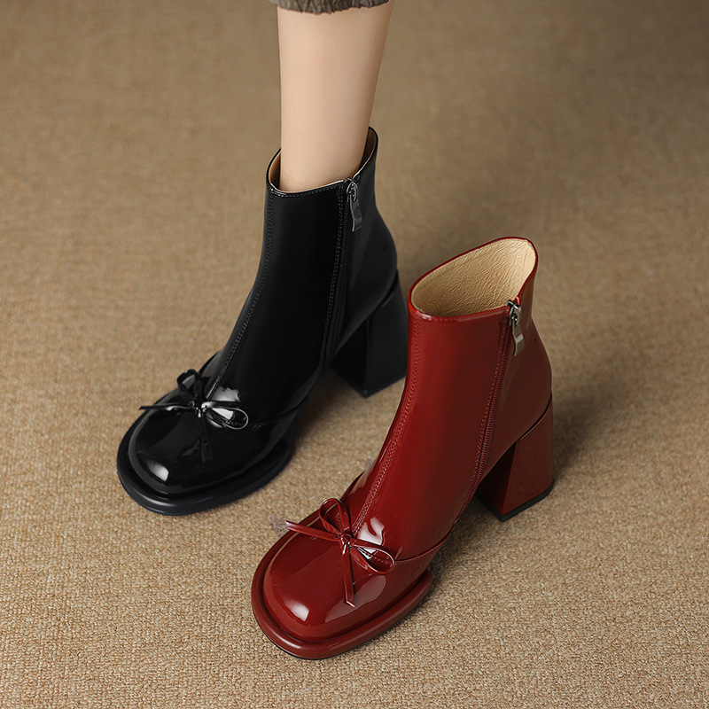 Women High Heels Goth Ankle Bo - Women'S Shoes Trending 2025 avaliação e preço