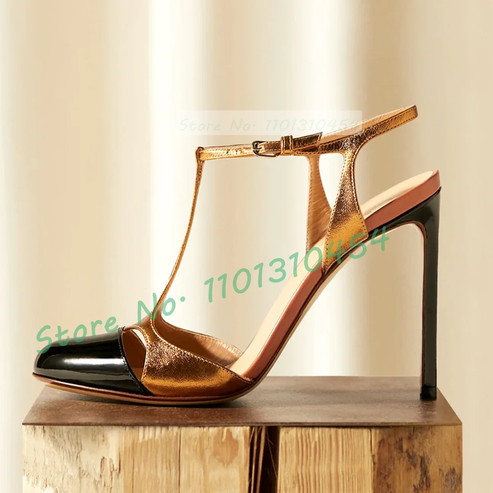 Two Tones T-bar Sandals For Wo - Women'S Shoes For Work avaliação e preço