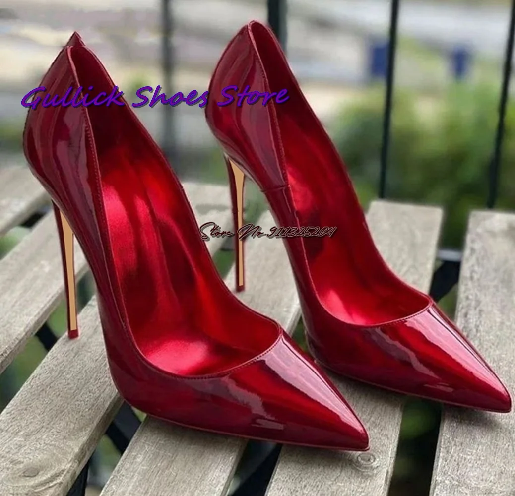 Shiny Purple Patent Leather Pu - Women'S Shoes In Size 12 avaliação e preço