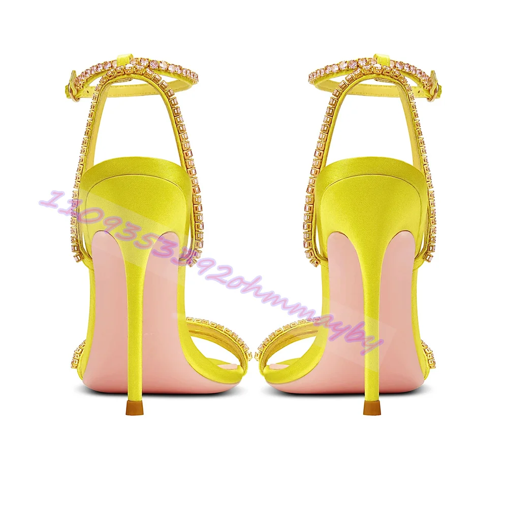 Rhinestone Yellow High Heels S - Kids Shoes Women avaliação e preço