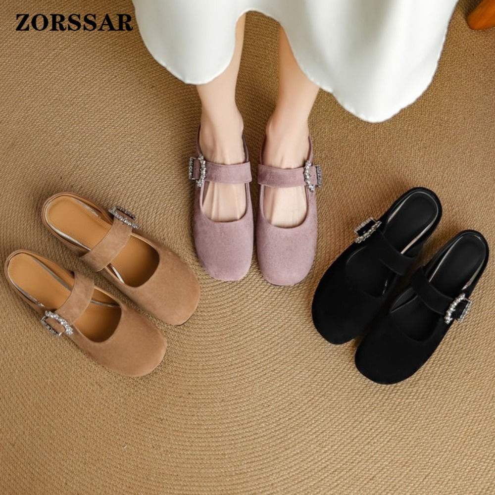 Women's Suede Flat Mary Jane M - Kids Shoes Women avaliação e preço