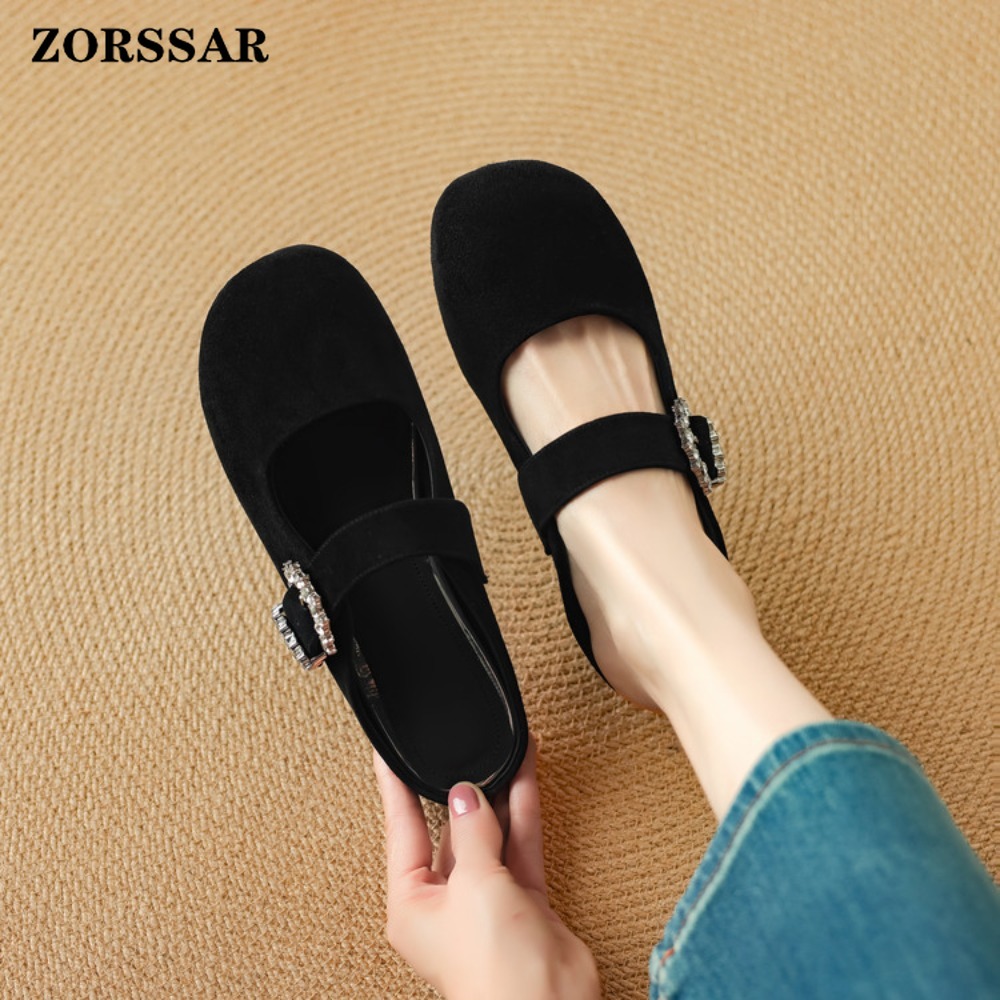 Women's Suede Flat Mary Jane M - Kids Shoes Women avaliação e preço