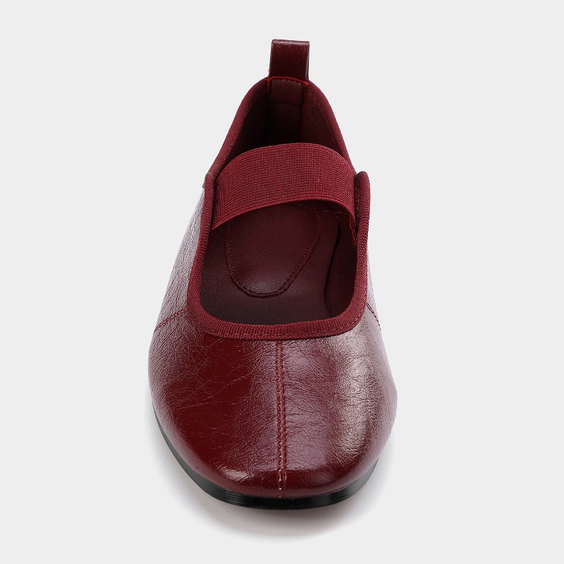Fashion Soft Leather Ballet Fl - Square Toe Mule avaliação e preço