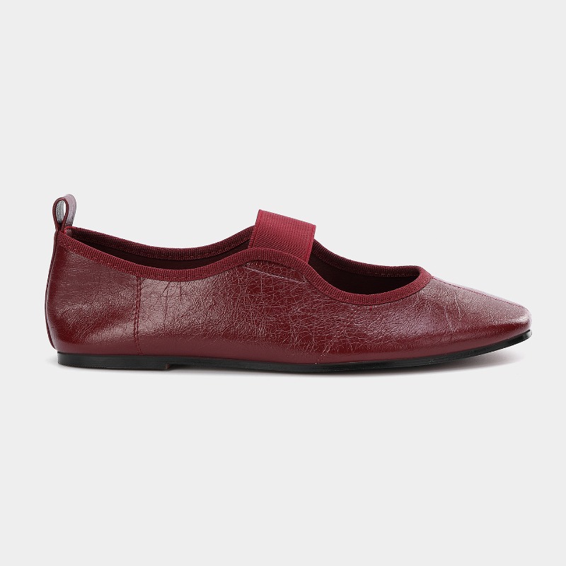 Fashion Soft Leather Ballet Fl - Square Toe Mule avaliação e preço