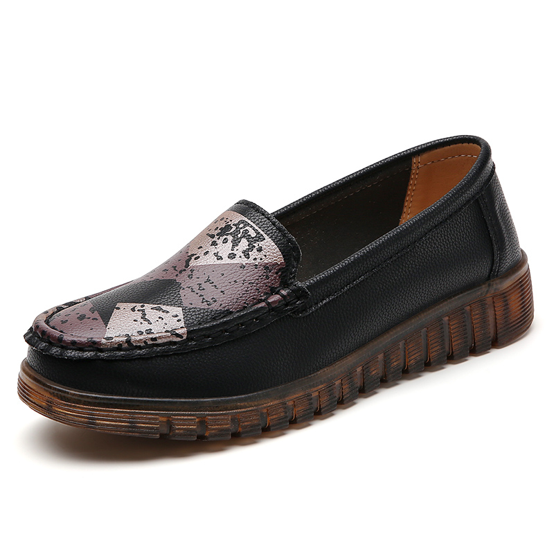 100% Genuine Leather Casual Wo - Women'S Shoes Extended Sizes avaliação e preço