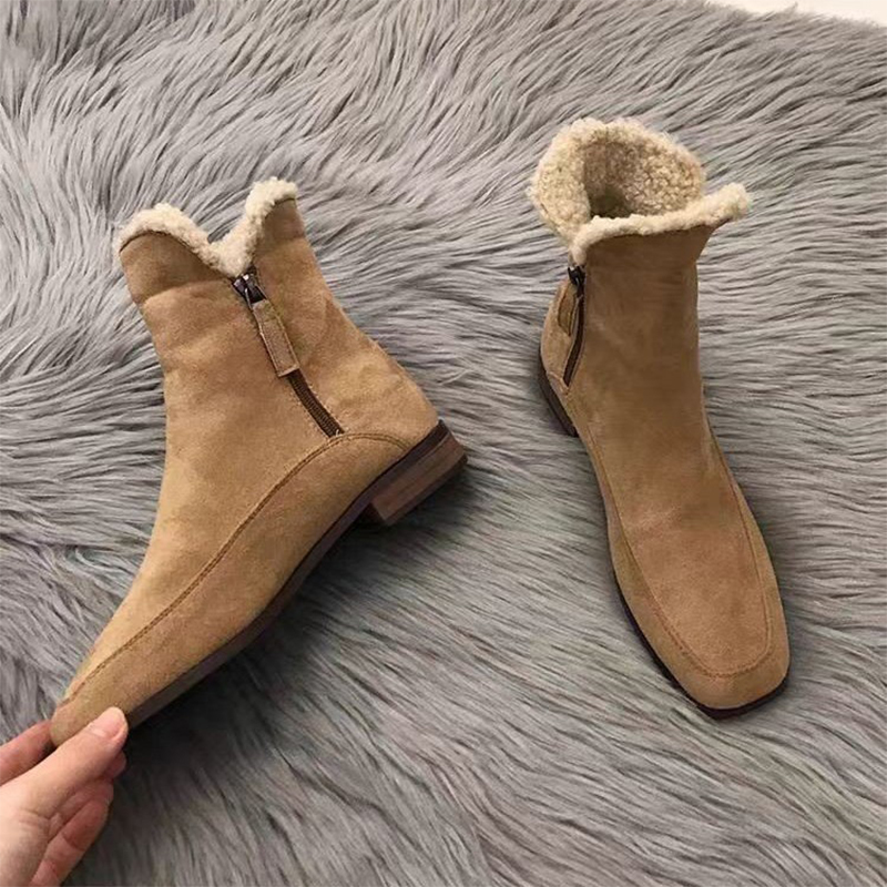 Women Fur Snow Boots Flats Spo - Women'S Shoes Trending 2025 avaliação e preço