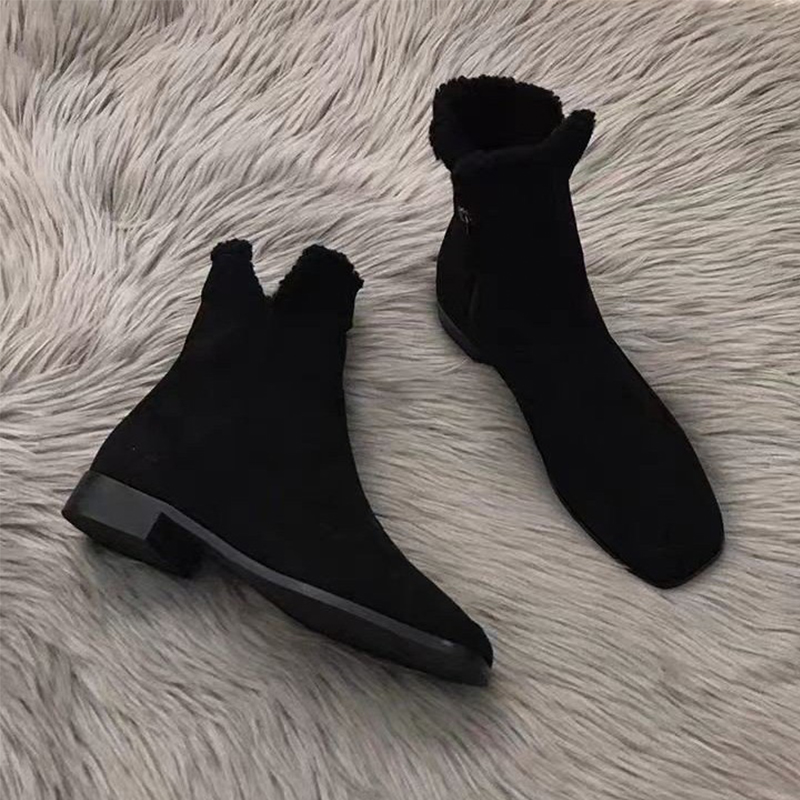 Women Fur Snow Boots Flats Spo - Women'S Shoes Trending 2025 avaliação e preço