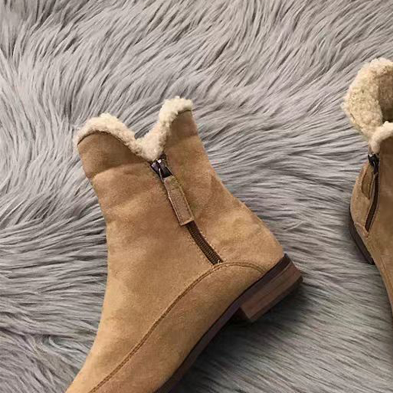 Women Fur Snow Boots Flats Spo - Women'S Shoes Trending 2025 avaliação e preço