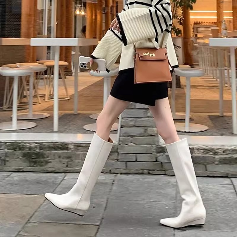 Fashion Knee-High Women's Boot - Women'S Shoes For Work avaliação e preço