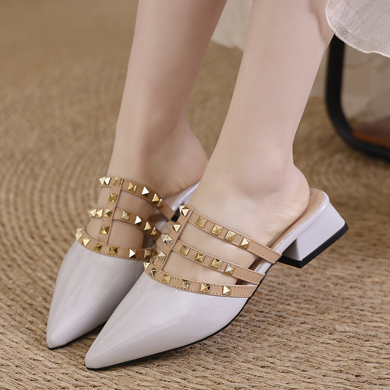 Patent Leather Pointed Toe Hal - Women'S Shoes Peep Toe avaliação e preço