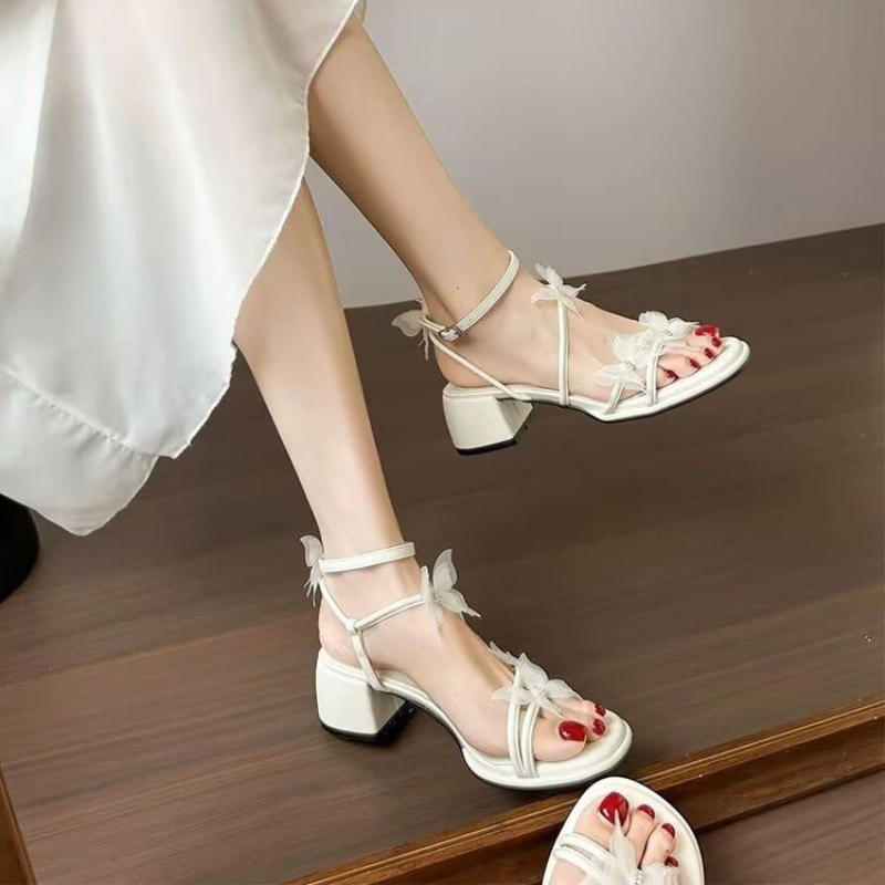 Women's Fairy Style Butterfly  - Square Toe Mule avaliação e preço