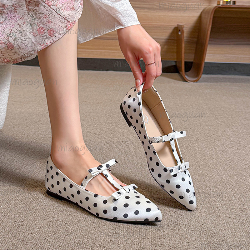 Fashion Polka Dot Flats Footwe - Women'S Shoes For Work avaliação e preço