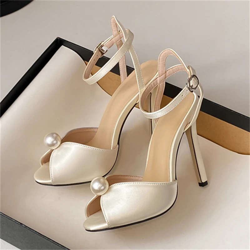 Eilyken Sexy String Bead Open  - Women'S Shoes Peep Toe avaliação e preço