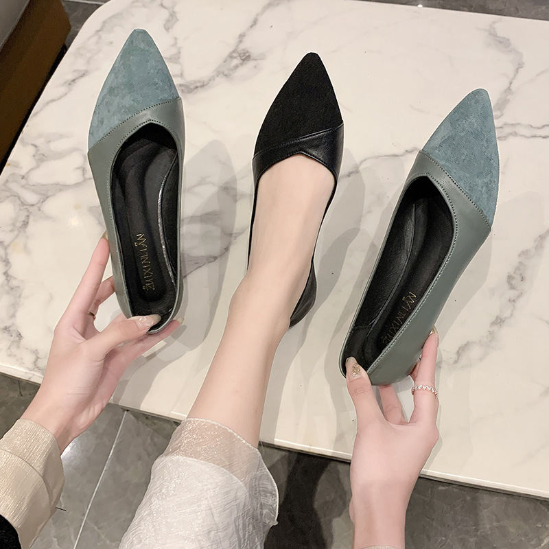 Flat black leather shoes for w - Women'S Shoes For Work avaliação e preço