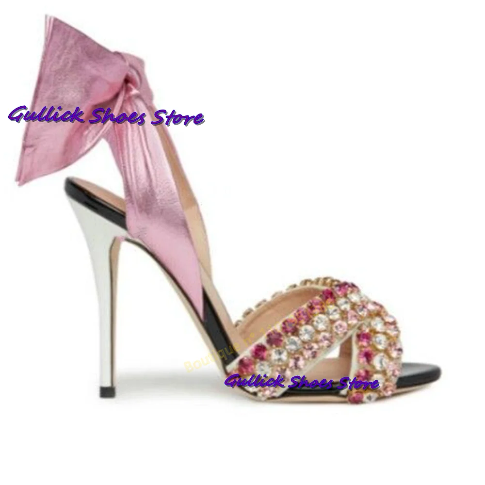 Chic Bowknot Shiny Rhinestones - Kids Shoes Women avaliação e preço