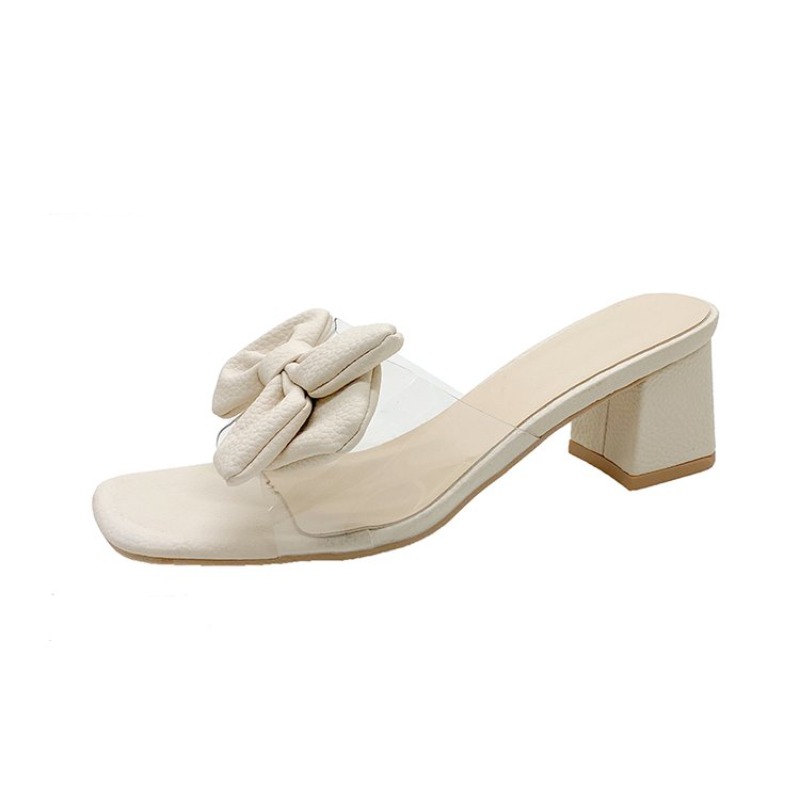 Heeled Women Slippers Bow High - Women'S Shoes Trending 2025 avaliação e preço