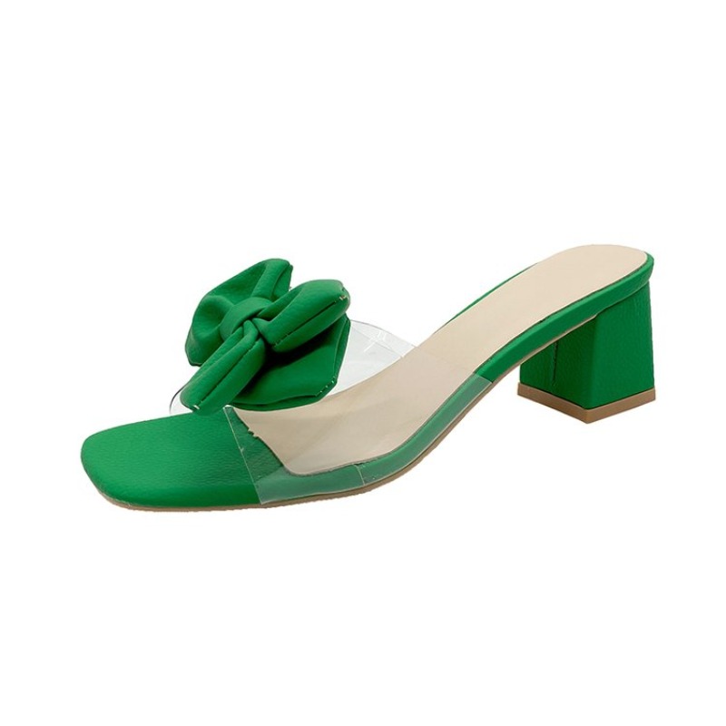 Heeled Women Slippers Bow High - Women'S Shoes Trending 2025 avaliação e preço