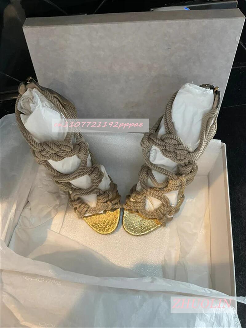 Female Braided Rope Open Toe S - Kids Shoes Women avaliação e preço