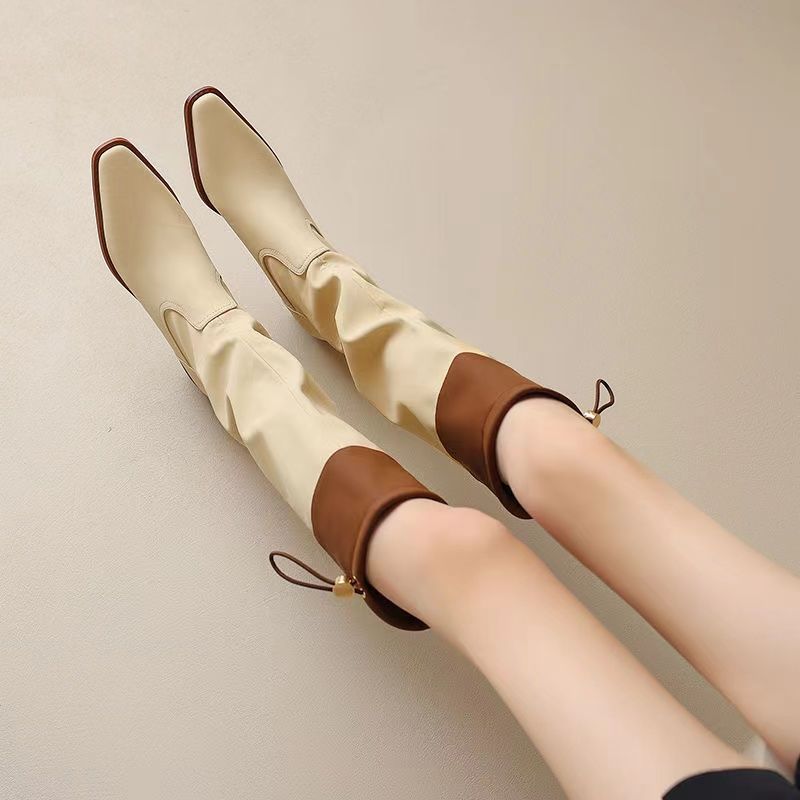 Apricot Square Toe Women's Lon - Women'S Shoes Trending 2025 avaliação e preço