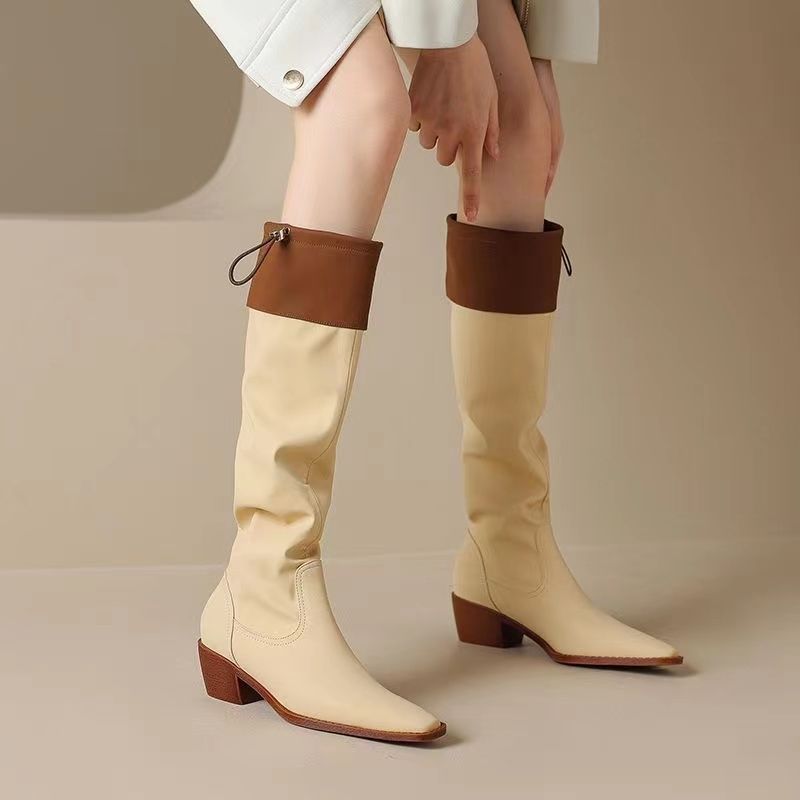 Apricot Square Toe Women's Lon - Women'S Shoes Trending 2025 avaliação e preço