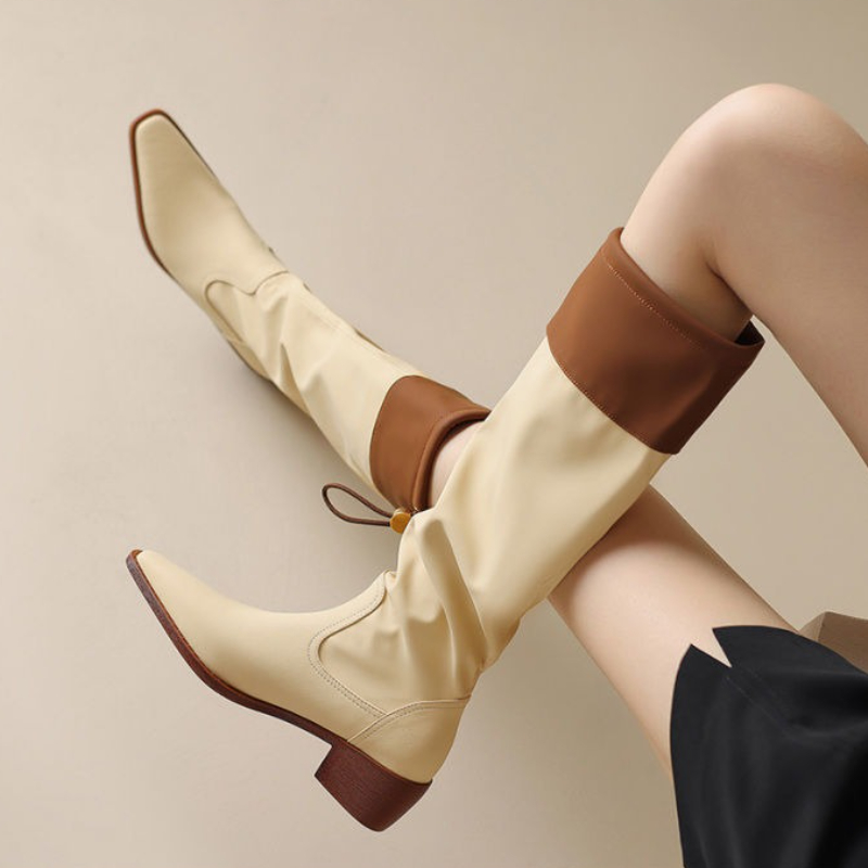 Apricot Square Toe Women's Lon - Women'S Shoes Trending 2025 avaliação e preço