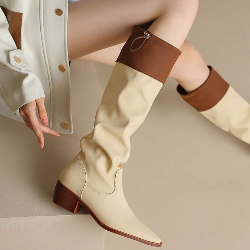 Apricot Square Toe Women's Lon - Women'S Shoes Trending 2025 avaliação e preço