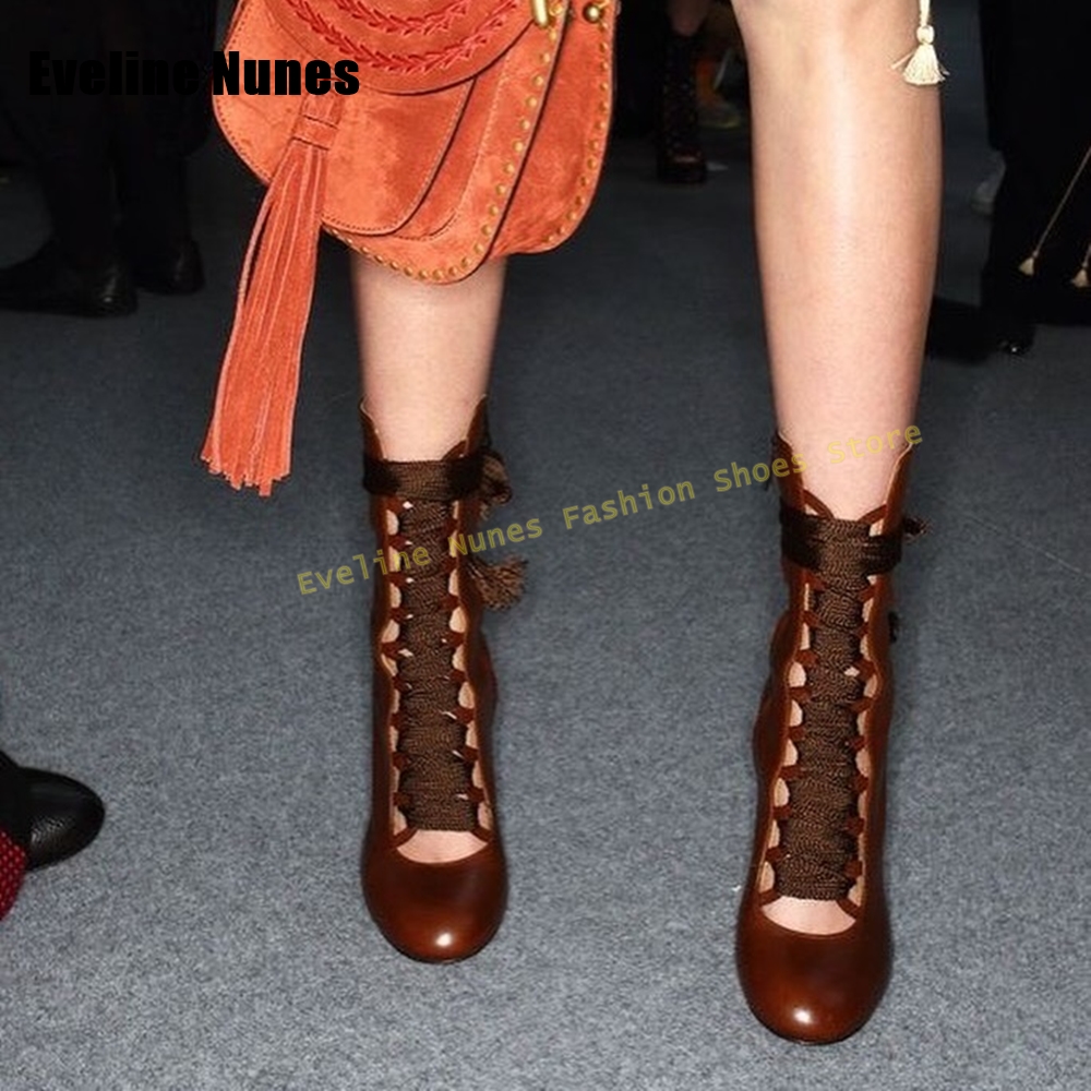 Cross Tied Fashion Catwalk Boo - Women'S Shoes Trending 2025 avaliação e preço