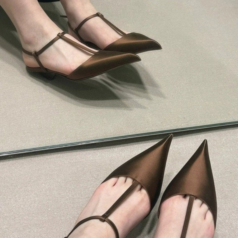 Shoes for Women Sexy Pointed T - Square Toe Mule avaliação e preço