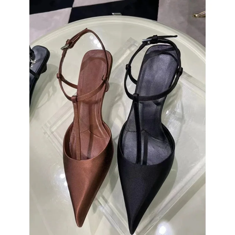 Shoes for Women Sexy Pointed T - Square Toe Mule avaliação e preço