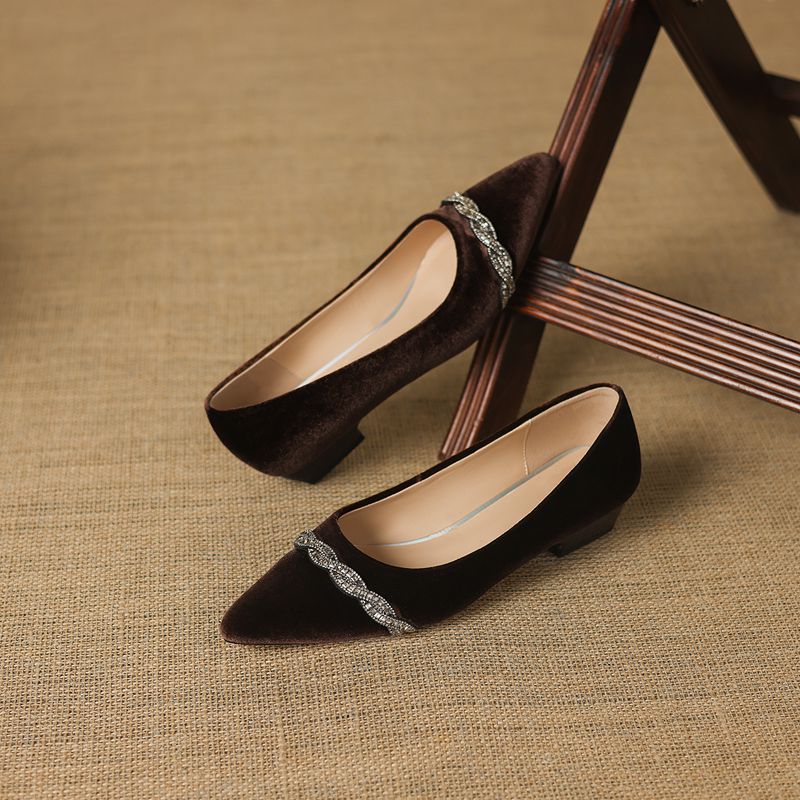 Girseaby Retro Flock Suede Wom - Women'S Shoes Extended Sizes avaliação e preço