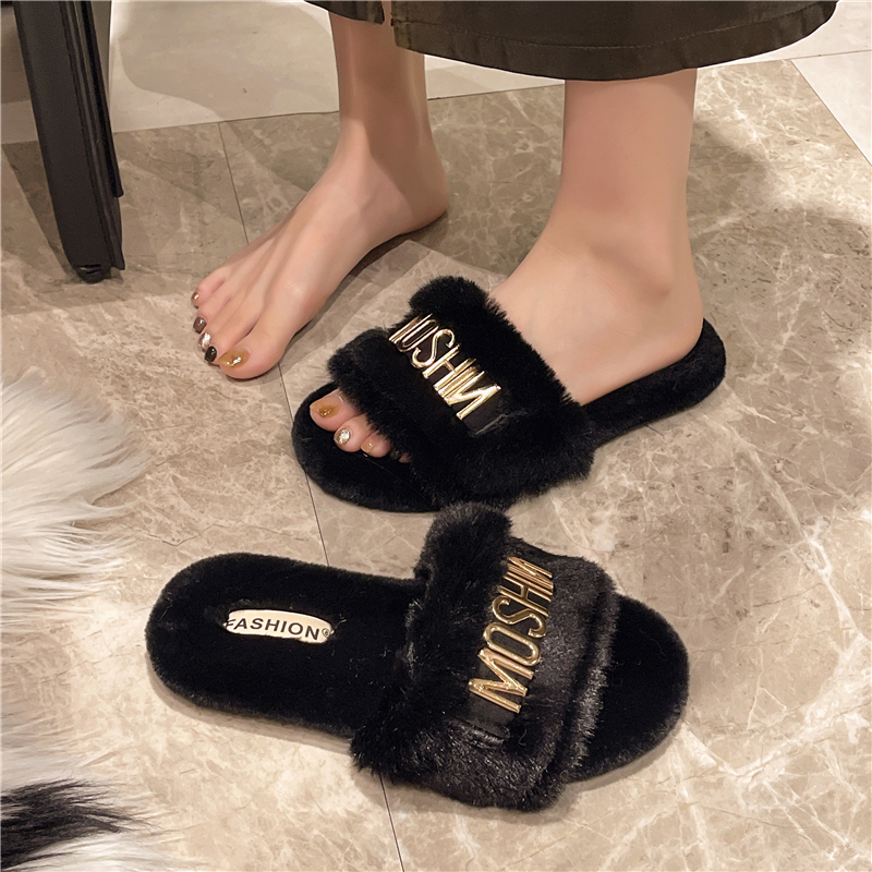 Plus Size 35-42 Plush Slippers - Women'S Shoes Plus Size avaliação e preço