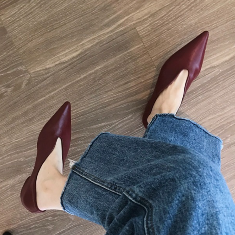 Trend Women Shoes Flats Sandal - Square Toe Mule avaliação e preço